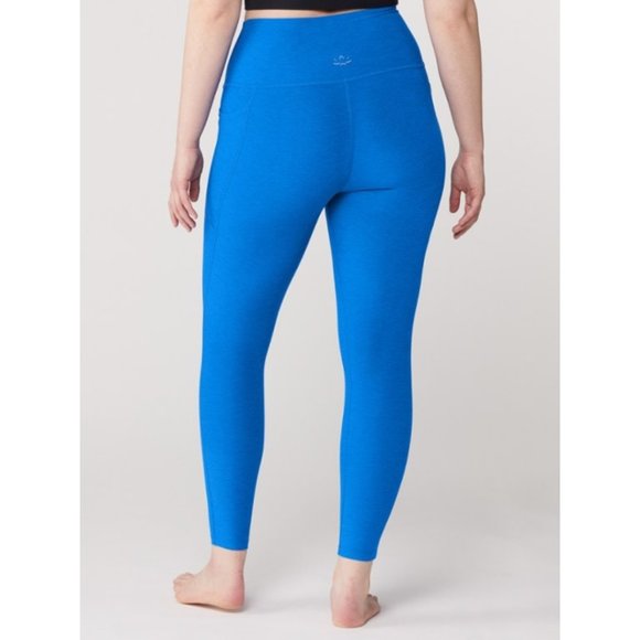 🏷️NWT Beyond Yoga Spacedye Out of Pocket High-Waist Midi Leggings In Azure Blue - Picture 3 of 15